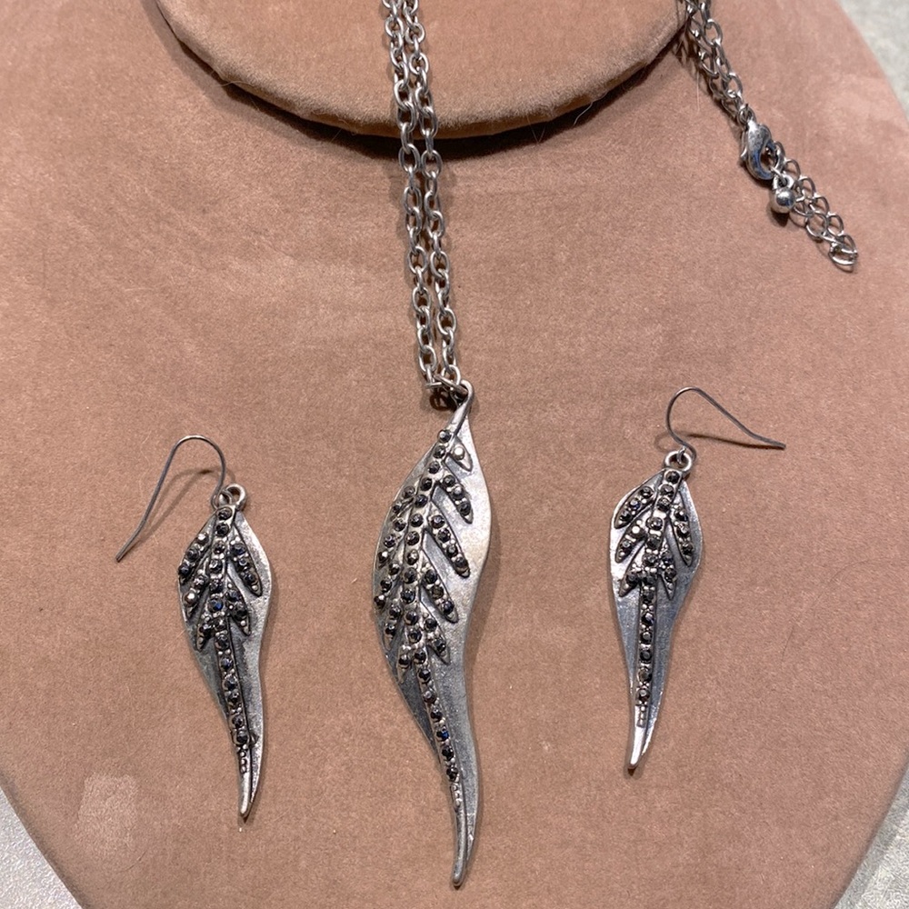 Costume Gunmetal and Marcasite Set
